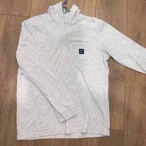 RVCA White Hooded Men’s Sweatshirt - Large